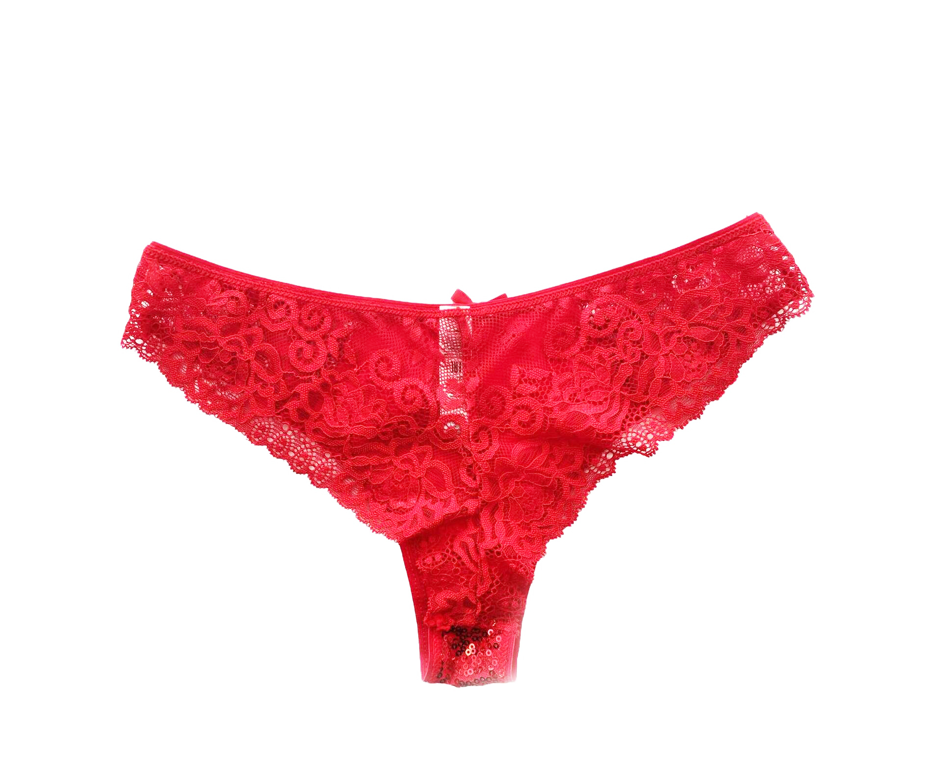 Червена бразилиана с пайети Love and Bra 31828