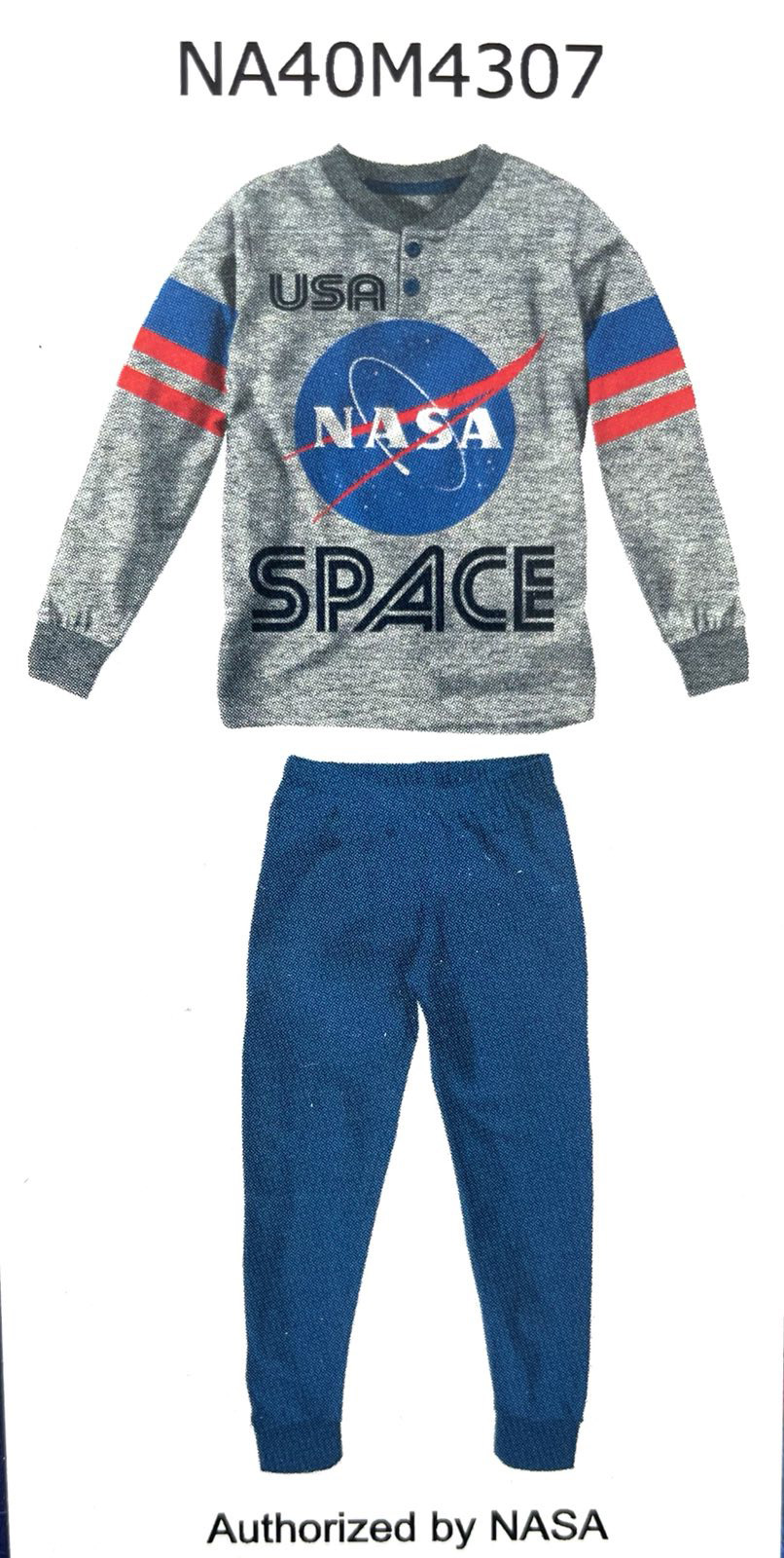 Детска памучна пижама USA NASA Space 4307