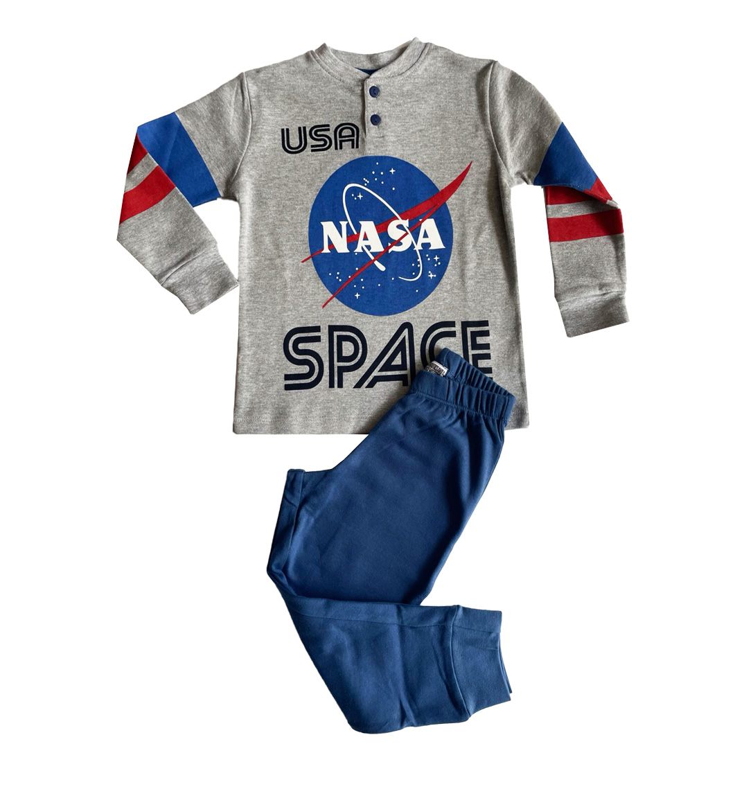 Детска памучна пижама USA NASA Space 4307