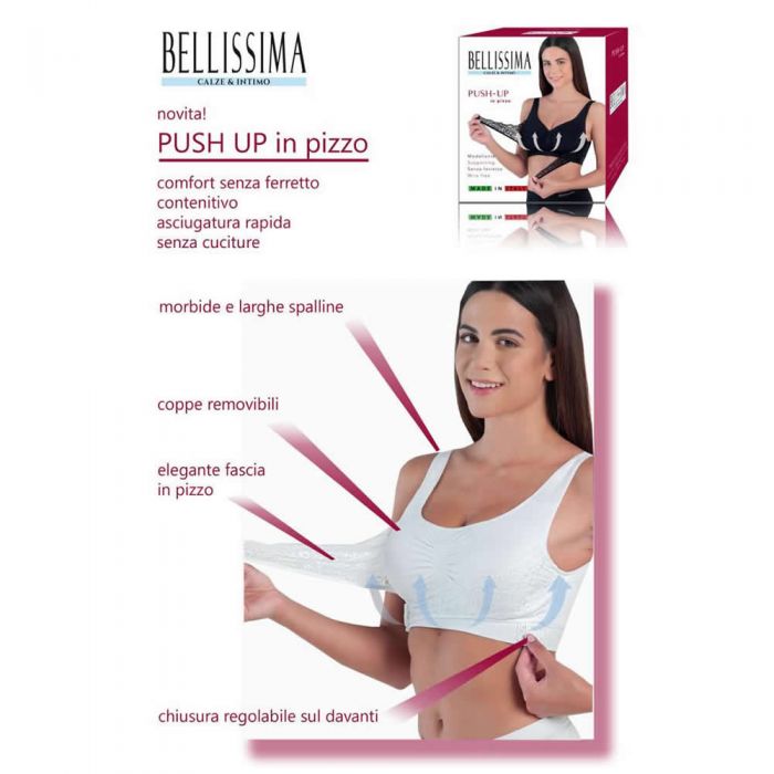 Сутиен без банел с лека подвижна подплънка Bellissima Push-Up 147