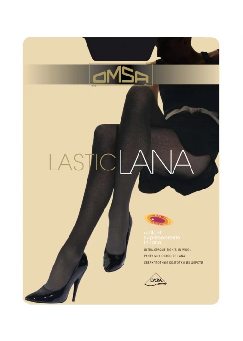 Дамски вълнен чорапогащник Omsa LasticLANA