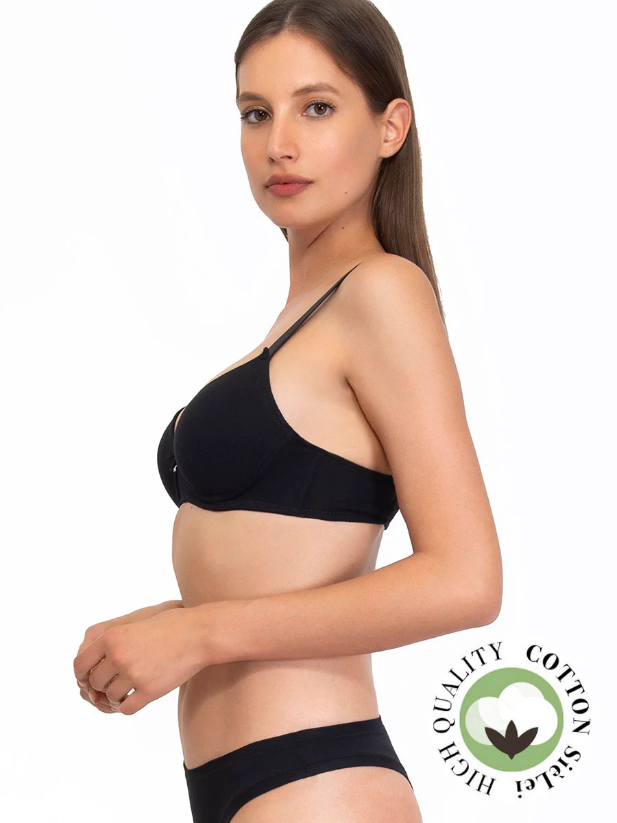 Сутиен от органичен памук без банел Sielei 1456 серия Natural Cotton