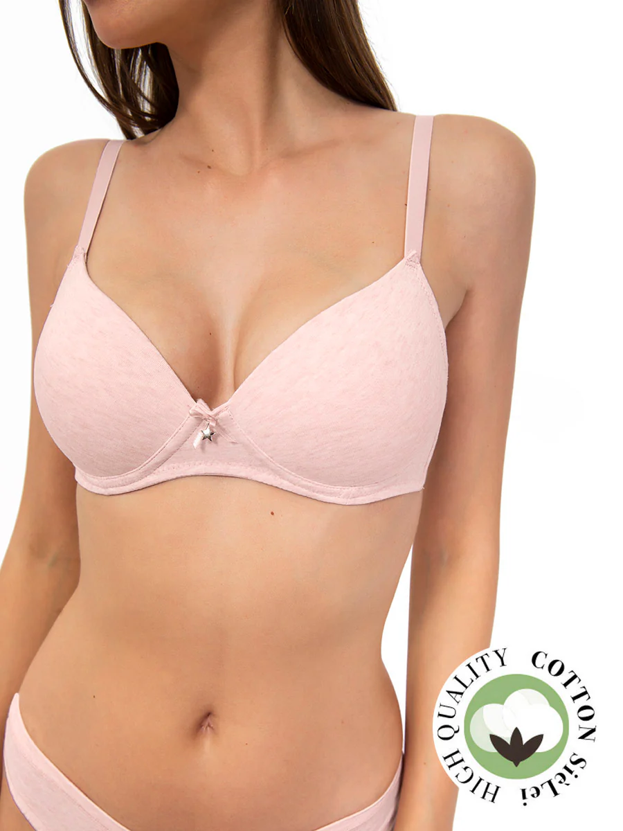 Сутиен от органичен памук без банел Sielei 1456 серия Natural Cotton