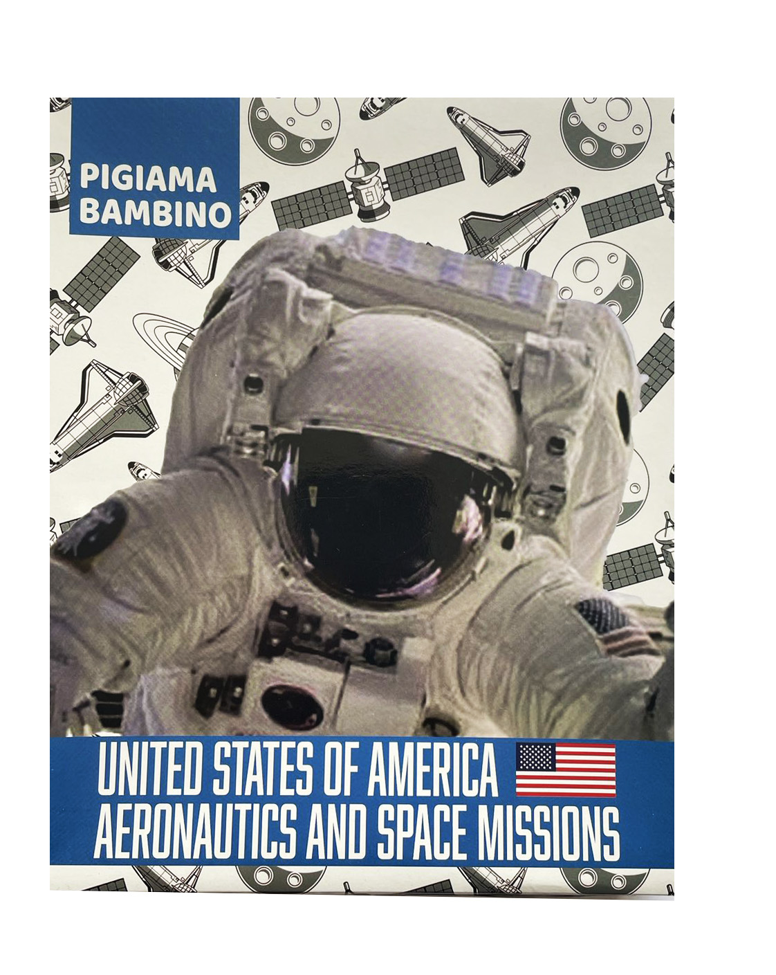 Детска памучна пижама USA NASA Space 4307