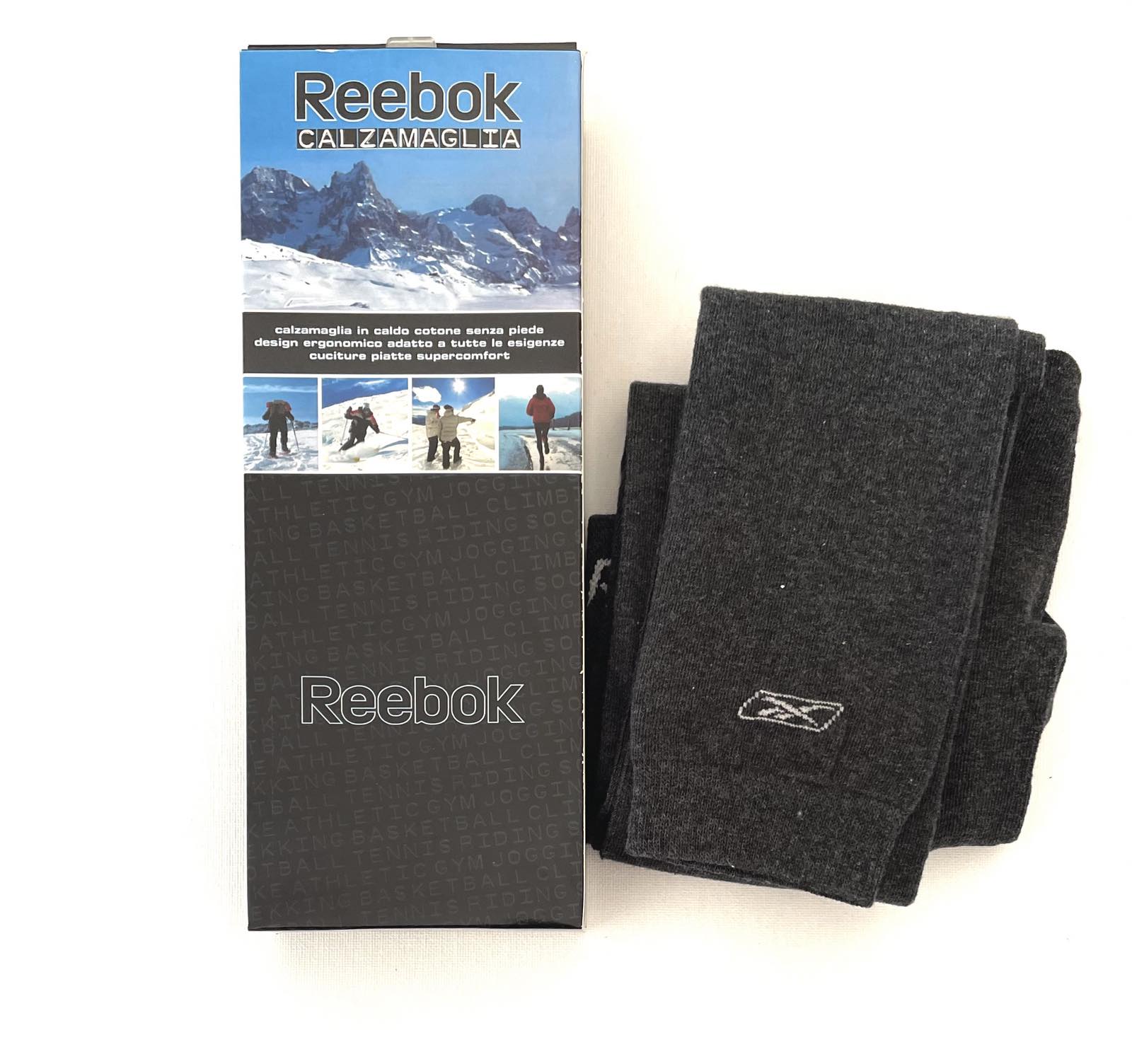 Мъжки памучен клин за ски и зимни спортове с ергономичен дизайн Reebok Calzamaglia