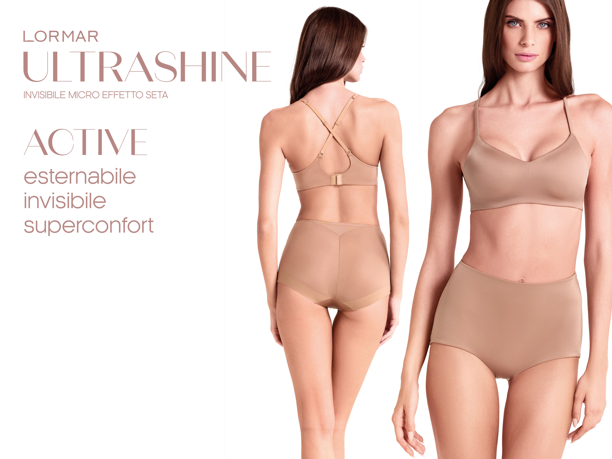 Лазерно рязани бикини с висока талия и памучна подплата LORMAR Ultra Guainetta ULTRASHINE