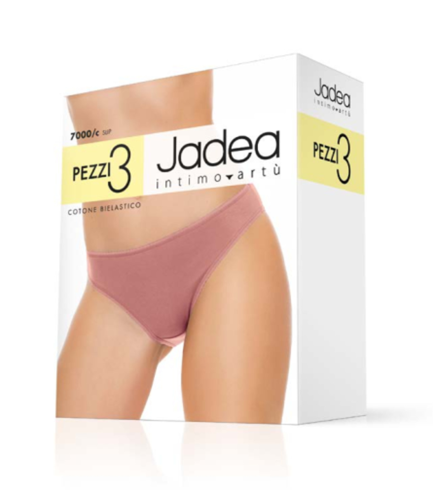 Дамски памучни бикини Jadea 7000/c в 3 цвята -3 броя в опаковка
